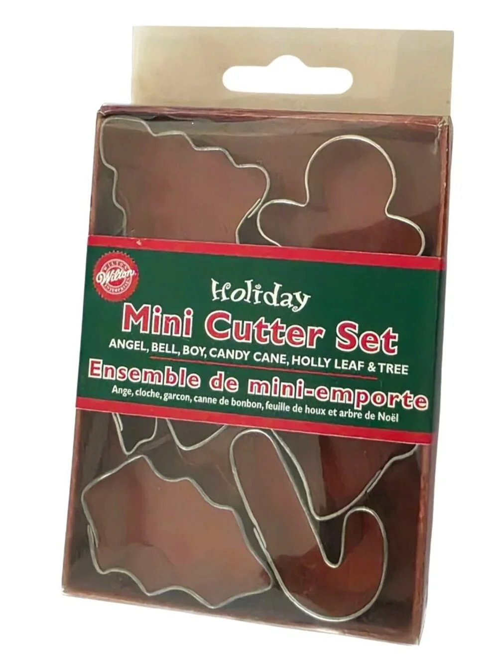 Vintage Wilton 6 Mini Cookie Cutter Set Holiday Christmas 2000 Gingerbread Tree